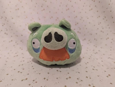 Angry Birds Moustache Foreman Pig Plush 5” 2010 Grandpa Commonwealth No Sound - Image 1 of 4