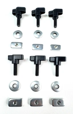 Jeep Wrangler JK 2007 a 2018 techo rígido pulgar tornillo sujetador/lavadoras/tuercas/pernos Foto 1 de 4