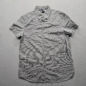 Kenneth Cole Reaction uomo grigio medio fantasia manica corta abbottonata - Foto 1 di 9