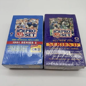 Set NFL Pro sigillato 1991 serie 1 e 2 - Foto 1 di 7