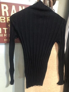 J. Crew 365 Women's Turtleneck Wool Sweater Long Sleeve Black Size XS - Picture 1 of 5