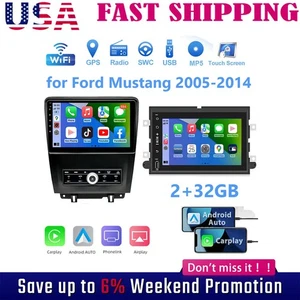 For 2005-2014 Ford Mustang Apple Carplay Car Radio Android 12.0 Navi GPS Player - Picture 1 of 24