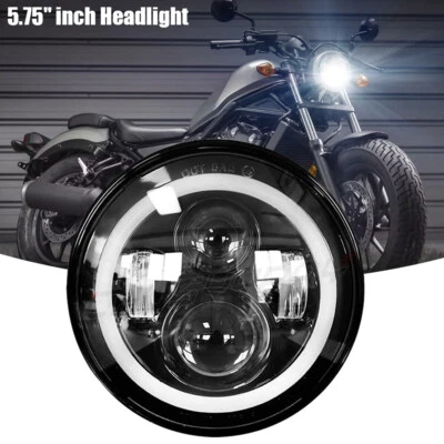 5-3/4" 5.75" Motorcycle LED Headlight Hi/Lo Beam 6500K For Victory Gunner Octane - Изображение 1 из 4