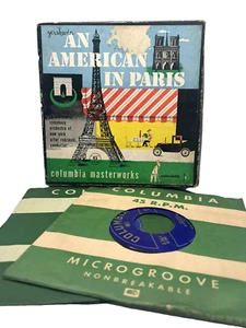 An American In Paris Gershwin Rodzinski 2 12" 45 RPM 1945 Columbia A-2463 Vinyl - Picture 1 of 5