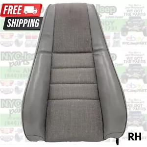 Jeep Wrangler YJ 1991-1995 pasajero vinilo gris asiento delantero superior cojín superior techo - Imagen 1 de 22