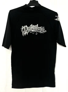 Quiksilver Black Surfing Skateboard Hipster Punk Beach Sports T-Shirt - Size L - Picture 1 of 7