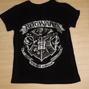 Harry Potter Kids Black Silver Short Sleeve Shirt 4-5 - Picture 1 of 4