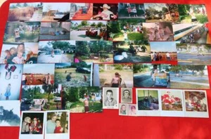 Lote de fotos lote mixto Go Cart niños Sants Polaroids Candid Snaps coches bolsa3 WV - Imagen 1 de 8