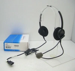 Plantronics P61N-U10P Supra Binaural Black Headband Headset for Avaya Nortel NEC - Zdjęcie 1 z 2