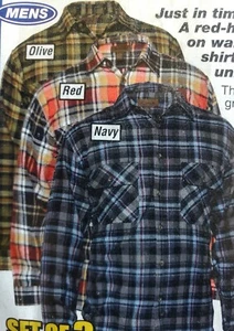 Marino Bay Men's Plaid Flannel Shirt - Red, Navy Blue or Green/Brown XL - NEW - Picture 1 of 2