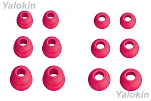 12pcs Cyclamen Red (DF-3SZ) Eartips Earbuds for Raycon Everyday and Fitness - Picture 1 of 8