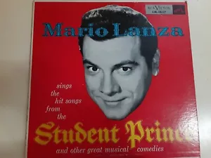 Mario Lanza - The Student Prince VG+ Original Mono RCA Red Seal 1837 Record 1954 - Picture 1 of 4