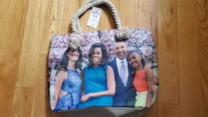 Ehemaliger Präsident Obama Familie Portrait Handtasche NEU - Bild 1 von 7
