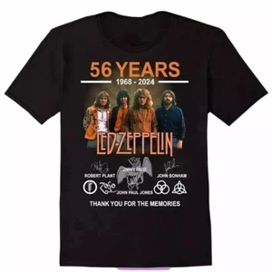 Led Zeppelin 56 Years 1968-2024Thank You For The Memories T-Shirt - Picture 1 of 3