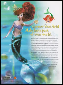 2001 print ad - Ariel Little Mermaid doll Disney - AD ONLY - Picture 1 of 1