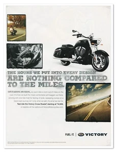 Anuncio de revista impreso en página completa Victory Cross Roads Motorcycle Fuel It 2011 - Imagen 1 de 4