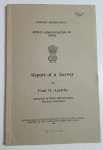 Administration in India 1953 Paul Appleby Social Science History Public Affairs - Picture 1 of 7