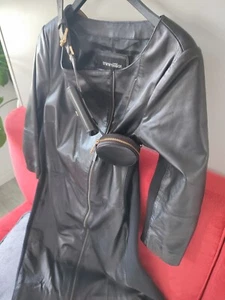 Leder Kleid In schwarz ,Größe M Transmission - Bild 1 von 8