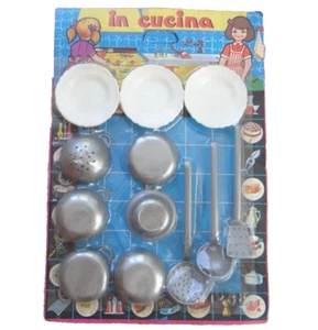 Puppen Küche Stube Altes Laden Spielzeug Zubehör Set 70er Jahre Italien NEU OVP - Bild 1 von 2