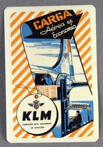 KLM ROYAL DUTCH AIRLINES CARGA VINTAGE ORIGINAL AIRLINE LUGGAGE LABEL BAGGAGE - Picture 1 of 2