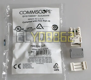 QTY:25 FOR Commscope six types of network information module RJ45CAT6 MGS400-262 - Picture 1 of 4