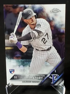 2016 TOPPS CHROME TREVOR STORY ROOKIE COLORADO ROCKIES MLB - Picture 1 of 1
