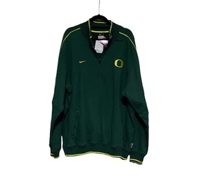 Hombre Nike 1/2 Cremallera University of Oregon U of O en Verde Talla 2X Nuevo Con Etiquetas - Imagen 1 de 7