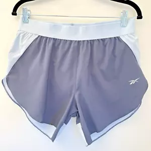 Reebok Women’s Light Blue Running Shorts Size M NWT Inner Brief Quick-Dry - Picture 1 of 8