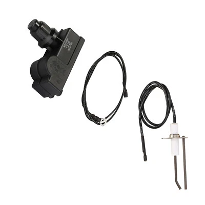 WADEO Burner Fire Pit Igniter, Push Button Ignition Kit with 2 Outlet and Ground Wire