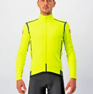 Castelli Perfetto RoS Jacket - Fluorescent Yellow, SAVE $100, Last ONE! Large - Picture 1 of 3