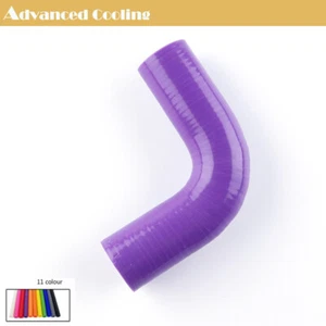 Purple 3" to 3 inch 90 Degree Silicone Hose 76mm Intercooler Coupler Pipe Turbo - Imagen 1 de 3