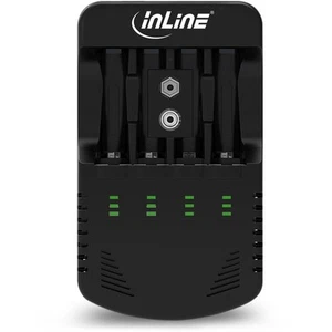 10x InLine Ladegerät NiCd+NiMH, AA und AAA und 9V Block - Bild 1 von 1