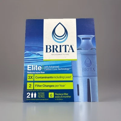 Brita Elite Replacement Water Filter 2 Pack, New and Sealed - Image 1 of 4