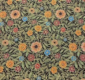 Peggy Toole For Robert Kaufman Fabric Florentine II Floral Metallic 18 x 44” - Picture 1 of 3