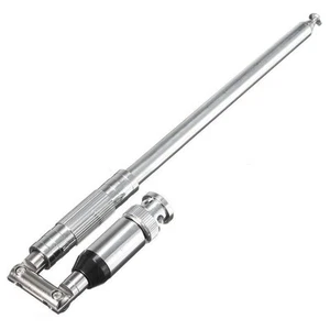 Portable 120cm 118-136MHz Antenne Télescopique for Fm-Transmitter de Radio BNC / - Photo 1/9