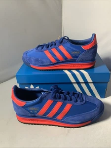 Adidas Sl 72 Rs scarpe da ginnastica uomo moda blu rosso taglia UK 7 nuove con scatola - Foto 1 di 7