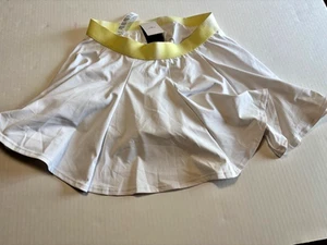 Baleaf Womens Tennis/Golf/Casual Skort White with Yellow Band Medium - Picture 1 of 2