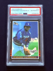 Fernando Valenzuela Signed Autograph 1985 Donruss #52 PSA DNA - Picture 1 of 3