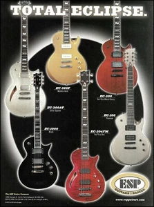 ESP Eclipse Series guitar ad EC-1000 EC-300AT EC-300P EC-300 EC-100 EC-304FM - Picture 1 of 3