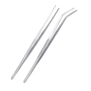 Aquarium Tweezers Extra Long 18 Inches Stainless Steel Straight And Curved Tweez - Picture 1 of 3
