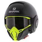 Shark Street Drak Matt Black, Matte KMA Raw, Motorcycle Helmet, Extra Goggles