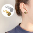  80 Pcs Frog Ear Clip Metal Pierced Earrings to on Converters Making Gadget