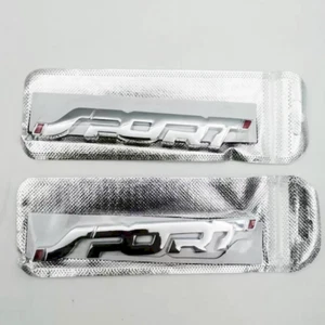 2pcs Metal 3D SPORT Logo Sticker Car Emblem Badge Trunk Bumper Decal Accessories - Picture 1 of 11