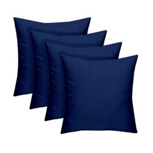 27" Navy Cushion Covers Set Of 2 - Picture 1 of 1