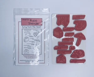 Gina k Rubber Stamps  Heart Hearts Love Pre-cut  Pack Lot Sheet - Bild 1 von 1