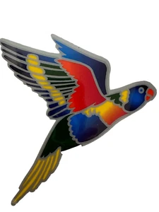 Stained Glass Window Decal PARROT FLIGHT Mandala SUNCATCHER Transparent Sticker - Picture 1 of 3
