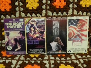 The Night Porter + The Harem + Stay the Night + Red Blooded American...(VHS x4) - Picture 1 of 5