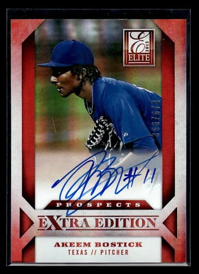 2013 Panini Elite Extra Edition #140 Akeem Bostick 356/674 Auto   Mint+ New - Image 1 of 2