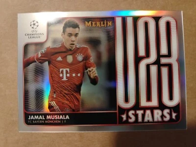2021-22 Topps Merlin Chrome UEFA U23 Stars Jamal Musiala #U23-12 FC Bayern Munch - Image 1 of 2