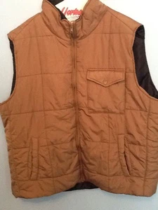 Gilet trapuntato uomo con cerniera anteriore di Arizona TG XXL marrone con interno nero - Foto 1 di 5